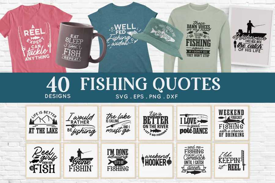 Fishing Bundle preview for fishing sublimation