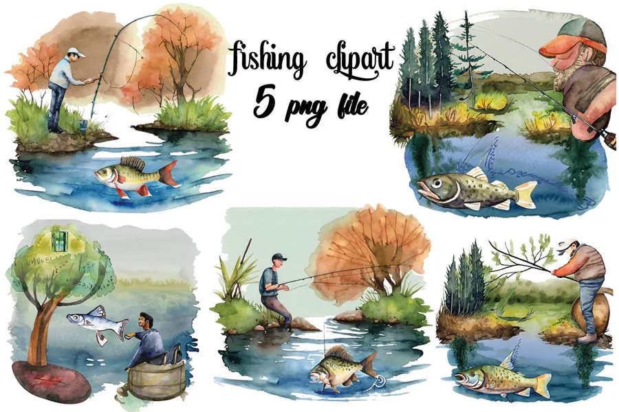 Fish for Fishing Sublimation Bundle preview for fishing sublimation