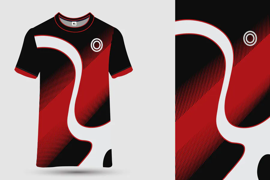Customizable Jersey Design Template preview for football jersey sublimation templates