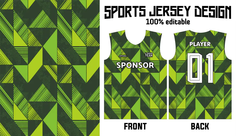Sports Jersey Pattern 217 preview for sports jersey sublimation patterns