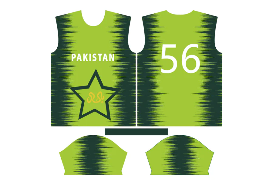 Pakistan Cricket Jersey Design 12 preview for full sublimation cricket jersey