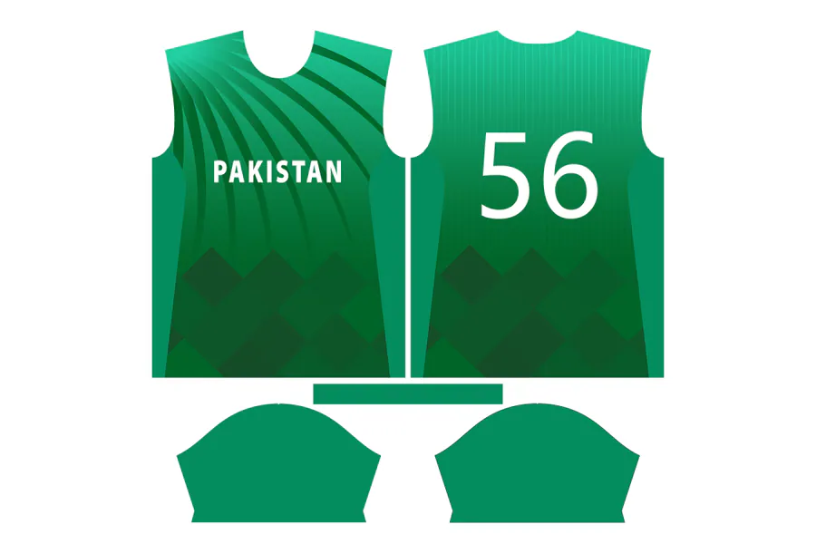 Pakistan Cricket Jersey Design 17 preview for full sublimation cricket jersey
