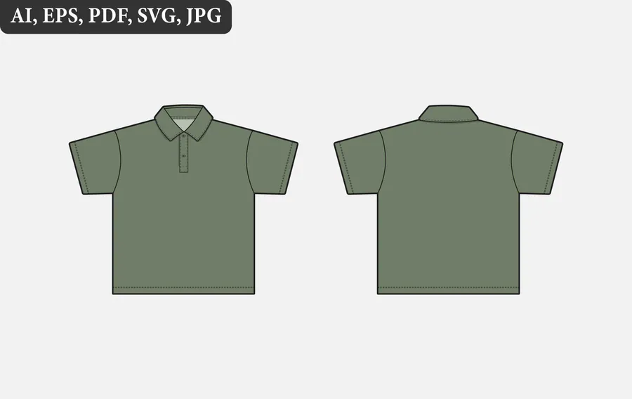 OVERSIZED POLO ILLUSTRATION MOCKUP preview for full sublimation polo shirt design