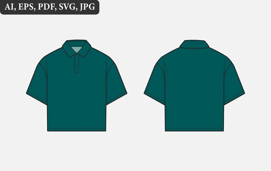 OVERSIZED POLO ILLUSTRATION MOCKUP 2 preview for full sublimation polo shirt design