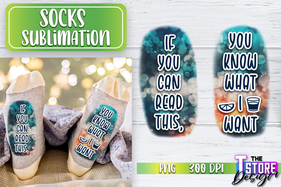 Funny socks quote sublimation PNG design 126 preview
