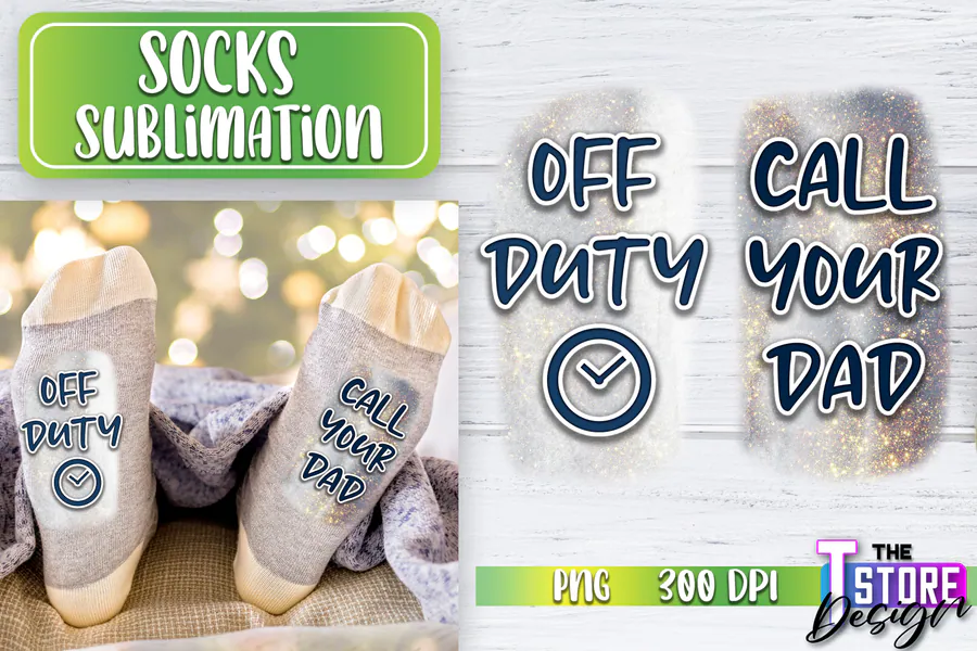 Funny socks quote sublimation PNG design 127 preview