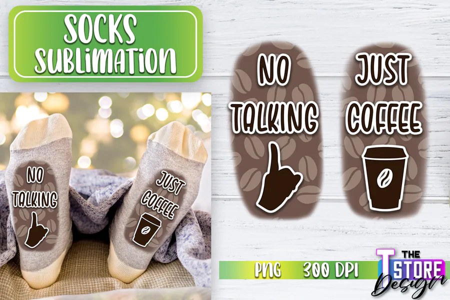 Funny socks quote sublimation PNG design 129 preview