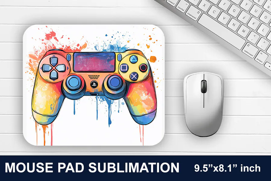 Gaming Controller Mouse Pad 8 preview for gaming mouse pad sublimation designs