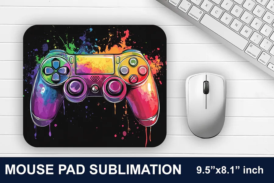 Gaming Controller Mouse Pad 26 preview for gaming mouse pad sublimation designs