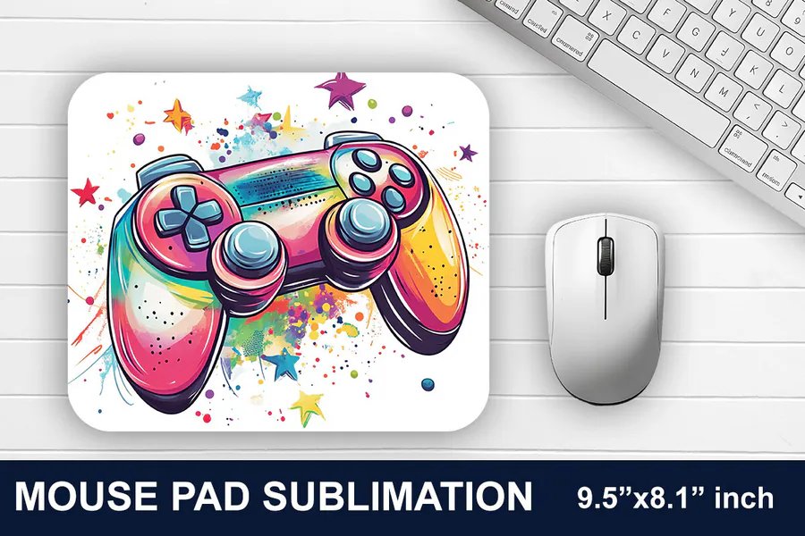 Gaming Controller Mouse Pad 13 preview for gaming mouse pad sublimation designs