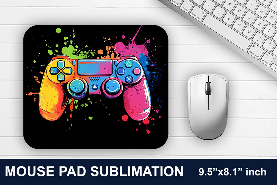 Gaming Controller Mouse Pad 17 preview for gaming mouse pad sublimation designs