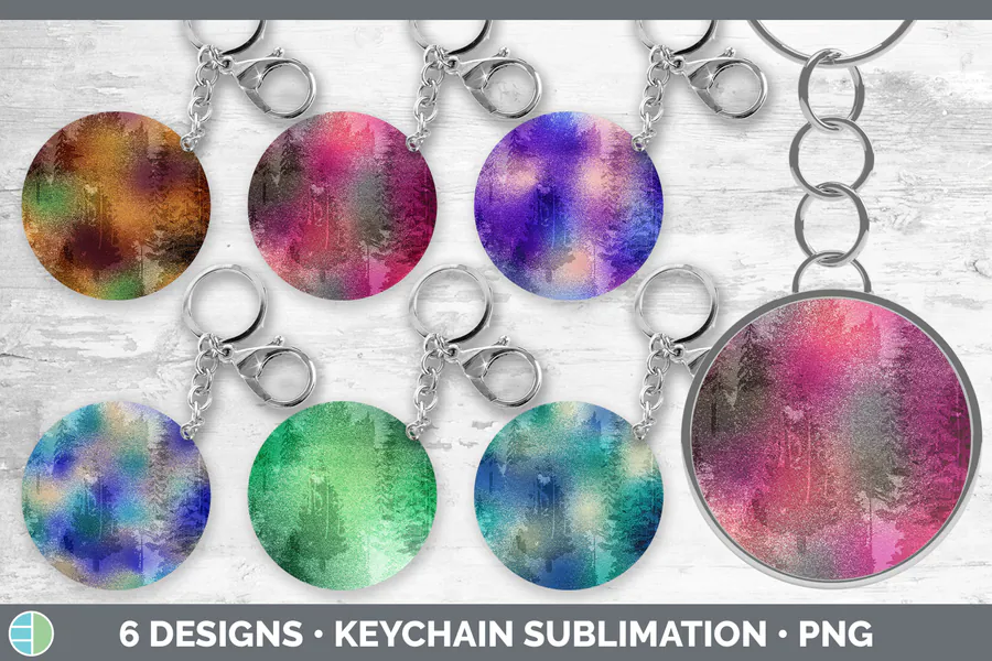 Floral Keychain Bundle | Keyring Sublima preview for keychain sublimation designs
