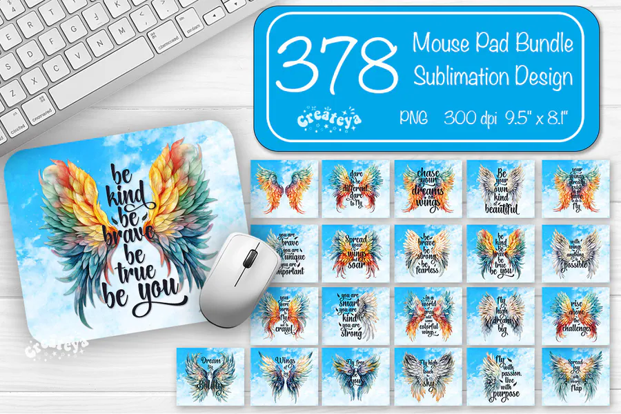 Quote Mouse Pad Sublimation Bundle preview for mouse pad sublimation designs
