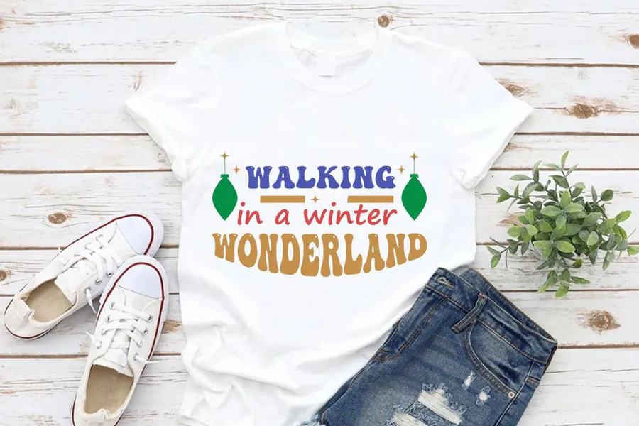 Retro Christmas Sublimation T-Shirt preview for retro sublimation shirt designs