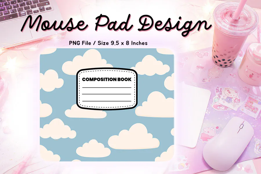 Composition Book School Mouse Pad 5 preview for teacher mouse pad sublimation designs