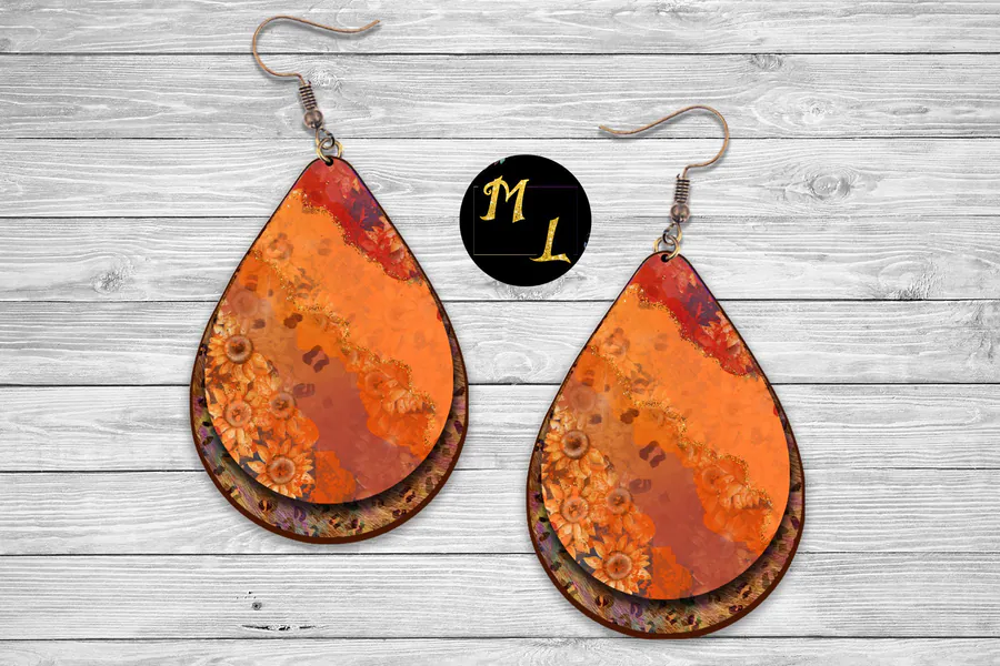 Teardrop Earrings Sublimation preview for teardrop earring sublimation designs