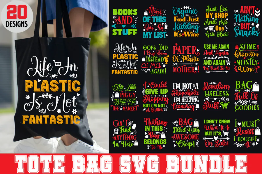 Tote Bag SVG Bundle Tote Bag Designs preview for tote bag sublimation designs