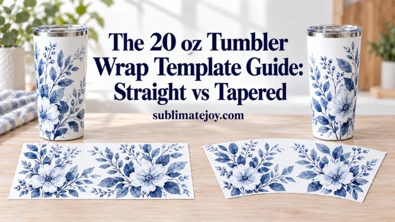 The 20 oz Tumbler Wrap Template Guide: Straight vs Tapered