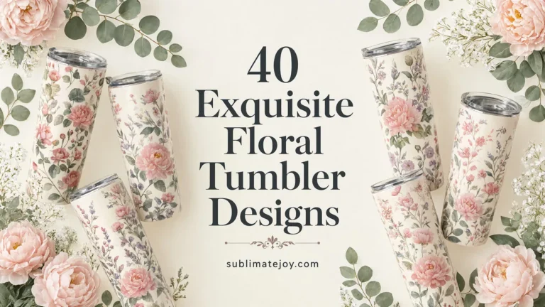 40 Exquisite Floral Tumbler Designs