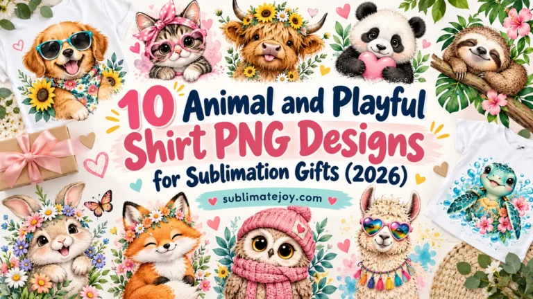 10 Animal and Playful Shirt PNG Designs for Sublimation Gifts (2026)