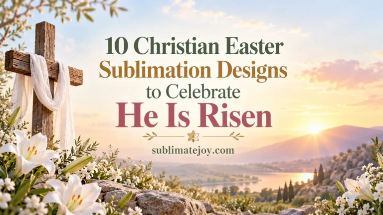 10 Christian Easter Sublimation Designs to Celebrate He Is Risen