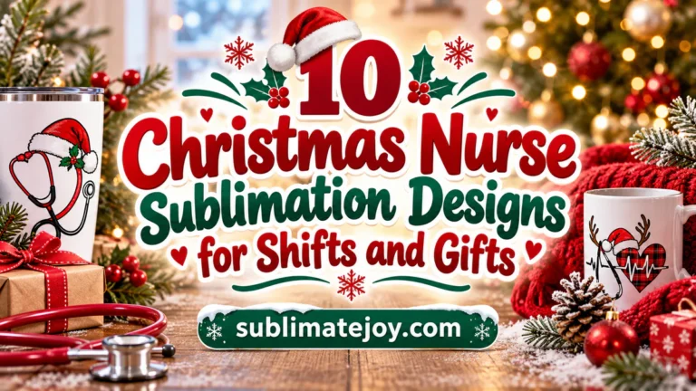10 Christmas Nurse Sublimation Designs for Shifts and Gifts