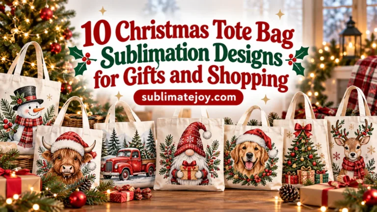 10 Christmas Tote Bag Sublimation Designs for Gifts and Shopping