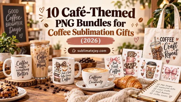 10 Café-Themed PNG Bundles for Coffee Sublimation Gifts (2026)