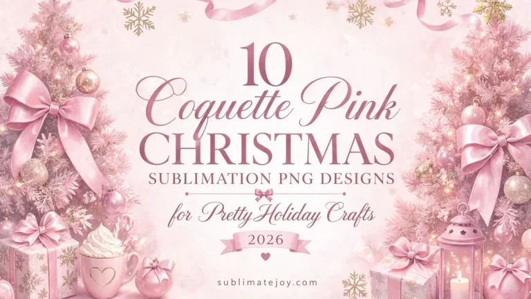 10 Coquette Pink Christmas Sublimation PNG Designs for Pretty Holiday Crafts (2026)