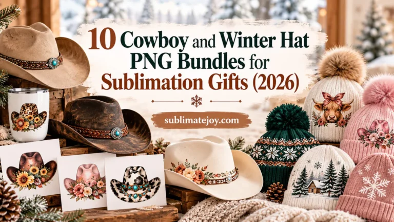 10 Cowboy and Winter Hat PNG Bundles for Sublimation Gifts (2026)