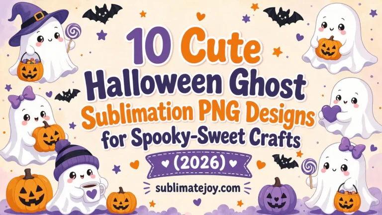 10 Cute Halloween Ghost Sublimation PNG Designs for Spooky-Sweet Crafts (2026)