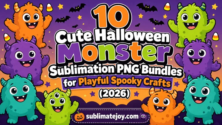 10 Cute Halloween Monster Sublimation PNG Bundles for Playful Spooky Crafts (2026)