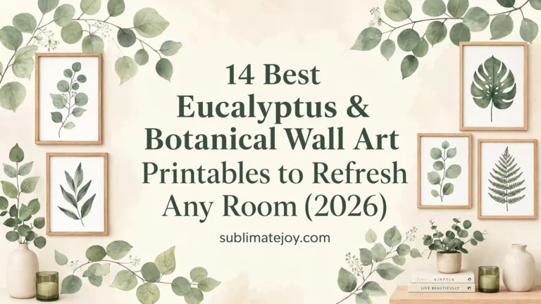 14 Best Eucalyptus & Botanical Wall Art Printables to Refresh Any Room (2026)