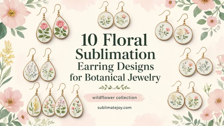 10 Floral Sublimation Earring Designs for Botanical Jewelry (2026)