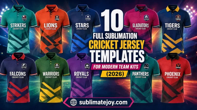 10 Full Sublimation Cricket Jersey Templates for Modern Team Kits (2026)