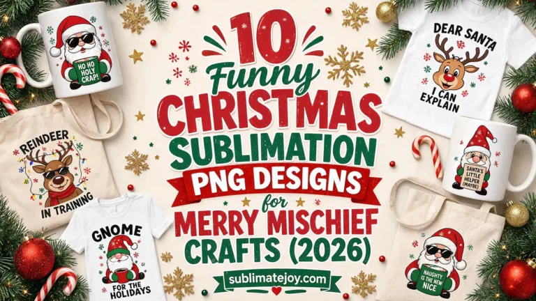 10 Funny Christmas Sublimation PNG Designs for Merry Mischief Crafts (2026)