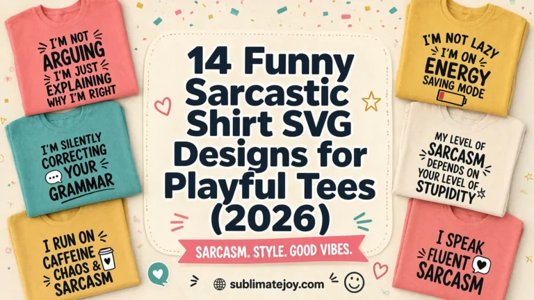 14 Funny Sarcastic Shirt SVG Designs for Playful Tees (2026)