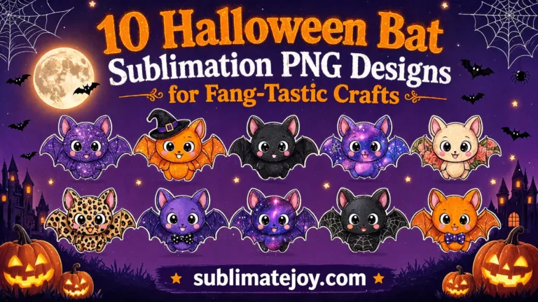 10 Halloween Bat Sublimation PNG Designs for Fang-Tastic Crafts (2026)