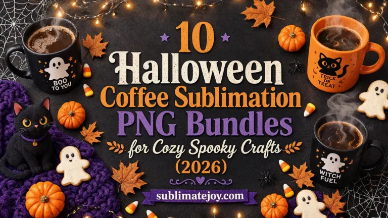 10 Halloween Coffee Sublimation PNG Bundles for Cozy Spooky Crafts (2026)