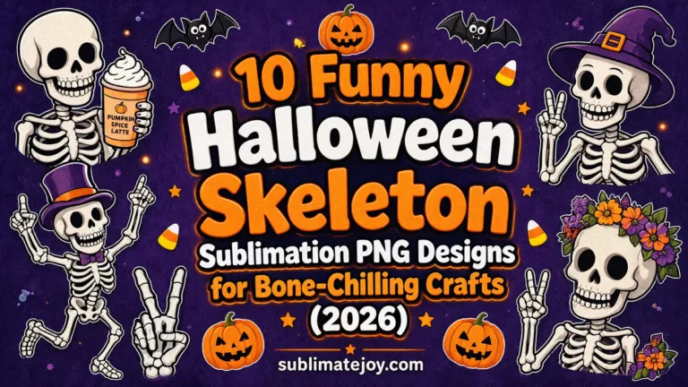 10 Funny Halloween Skeleton Sublimation PNG Designs for Bone-Chilling Crafts (2026)