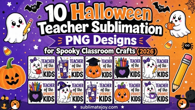 10 Halloween Teacher Sublimation PNG Designs for Spooky Classroom Crafts (2026)