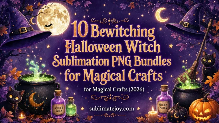 10 Bewitching Halloween Witch Sublimation PNG Bundles for Magical Crafts (2026)