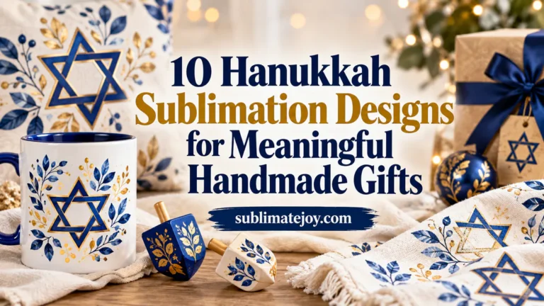 10 Hanukkah Sublimation Designs for Meaningful Handmade Gifts