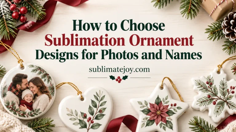 How to Choose Sublimation Ornament Designs for Photos and Names