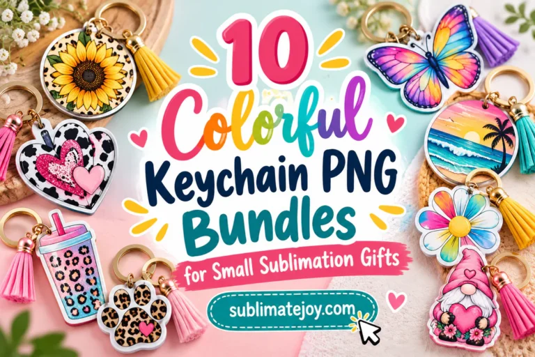 10 Colorful Keychain PNG Bundles for Small Sublimation Gifts (2026)