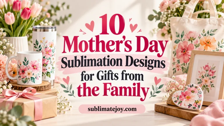 10 Mother's Day Sublimation Designs for Gifts from the Family