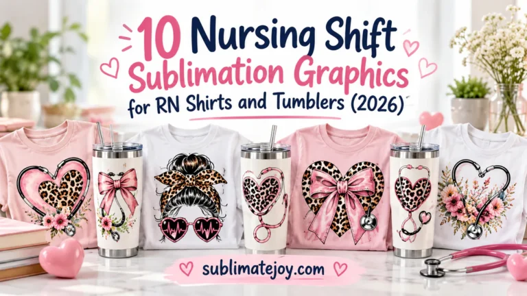 10 Nursing Shift Sublimation Graphics for RN Shirts and Tumblers (2026)