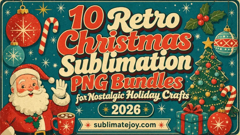 10 Retro Christmas Sublimation PNG Bundles for Nostalgic Holiday Crafts (2026)