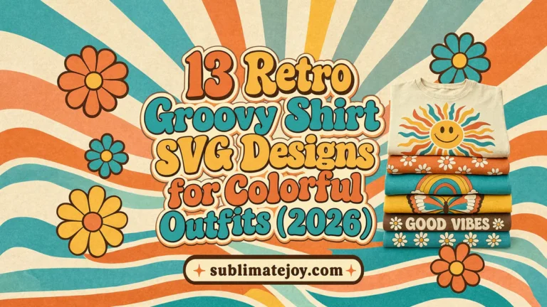 13 Retro Groovy Shirt SVG Designs for Colorful Outfits (2026)