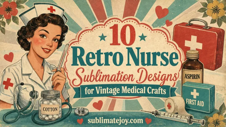 10 Retro Nurse Sublimation Designs for Vintage Medical Crafts (2026)